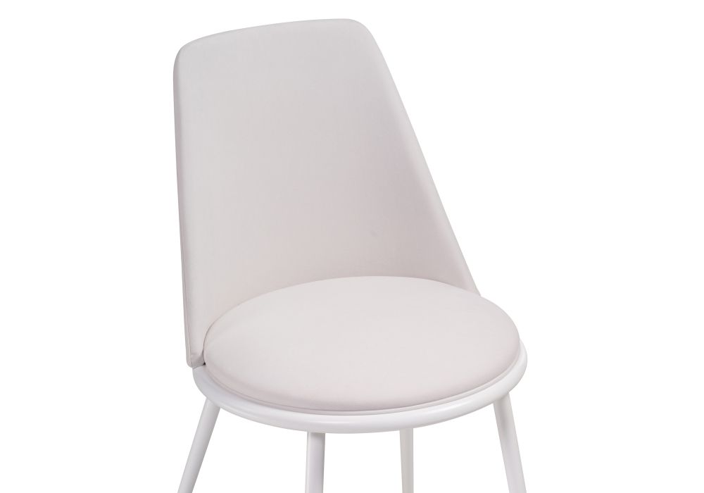 Стул на металлокаркасе Алдис катания вайт / белый матовый