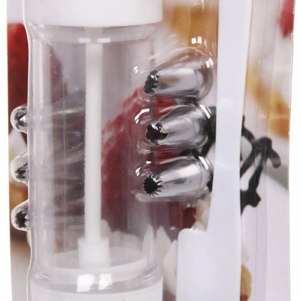 Набор кулинарный 3в1 (кондитерский шприц+насадки 6шт+лопатка)