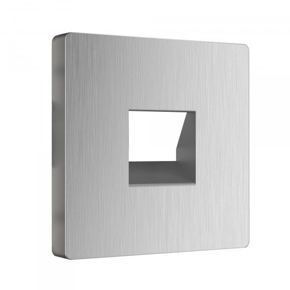 Накладка для RJ11 (серебряный рифленый)