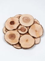 Подставка под горячее на стол из можжевельника 20 см.P15