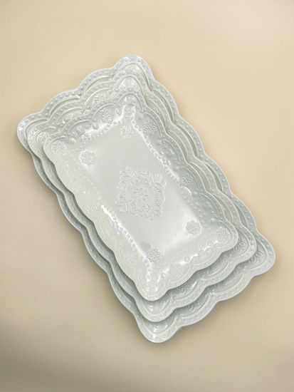 Блюдо сервировочное прямоугольное 35,5х21х3,5 см.