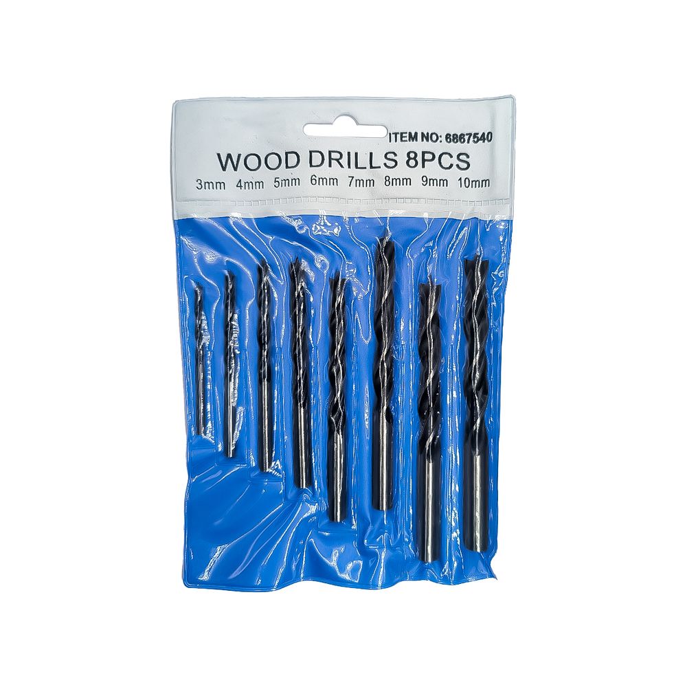 Сверла по дереву (3-10мм) 8шт  (888)   6867540
