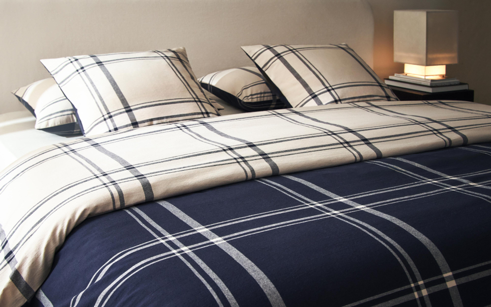 Пододеяльник Zara Home, хлопок 100%, в клетку, 9120/088