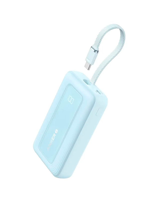 Высокоскоростное портативное зарядное устройство Anker Zolo 20000mAh, 30W (with cable Type-C) - Blue