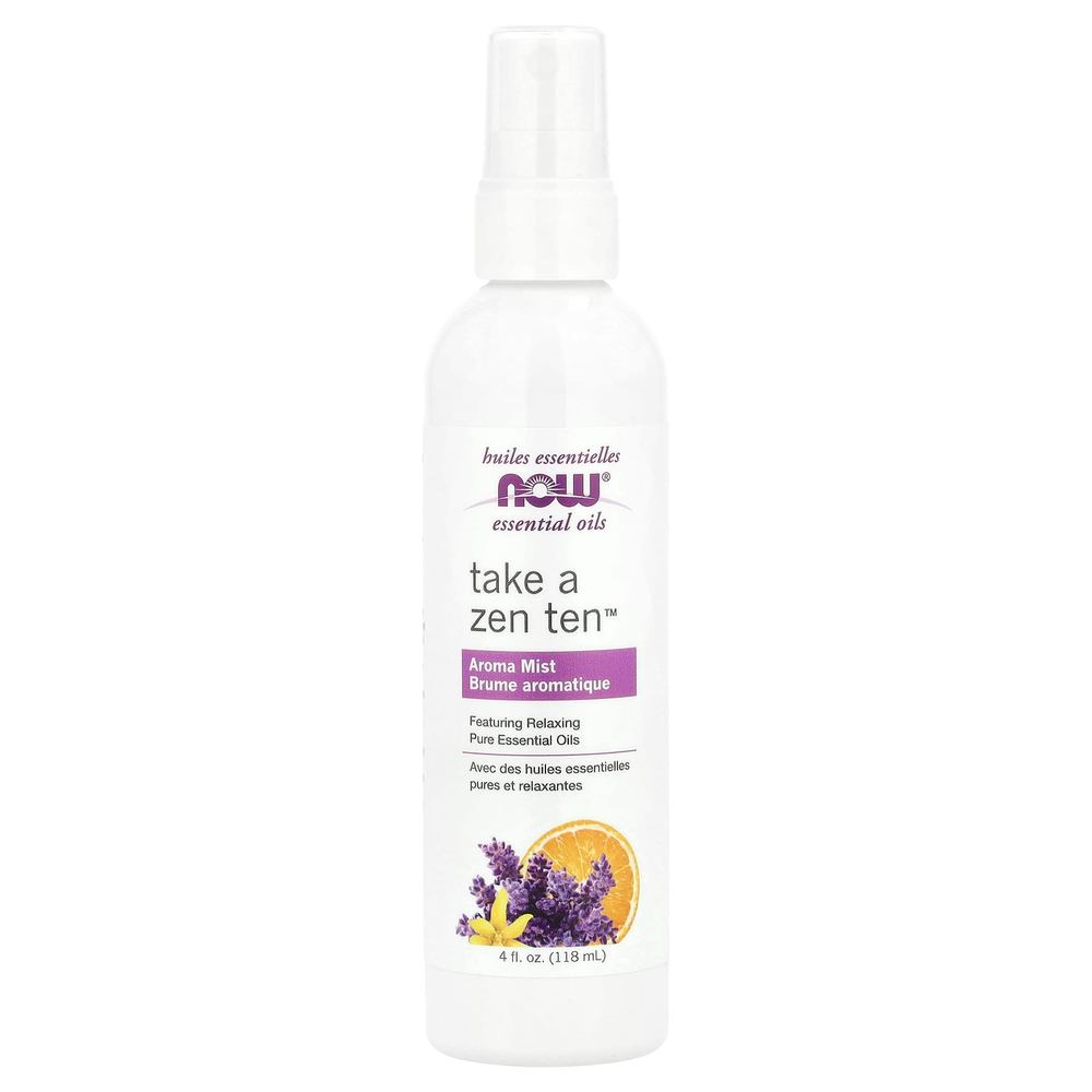 NOW Foods, Эфирные масла, ароматизатор Take a Zen Ten ™, 118 мл (4 жидк. Унции)