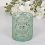 Подсвечник «Хрустальный блеск» 8,5*10 см, Голубой