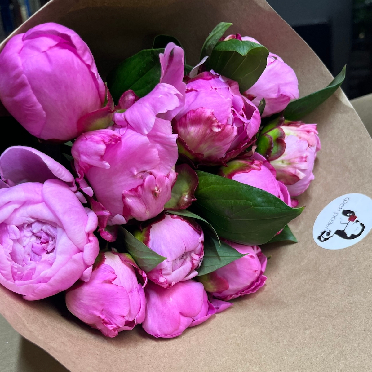 🌸♛ Охапка ароматных пионов — h ~ 40 см — 8 марта у Феи