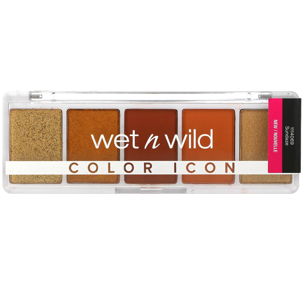 wet n wild, Color Icon, палитра теней из 5 оттенков, Sundaze, 6 г (0,21 унции)