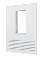 Площадка торцевая ПТВР фланец 60х120 вертикальная решетка 180х250 пластик ERA