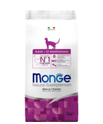 Сухой корм Monge Adult для взрослых кошек, курица, 1.5 кг