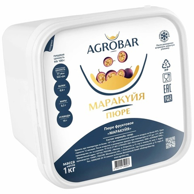 Пюре замороженное Маракуйя «AGROBAR» 1 кг