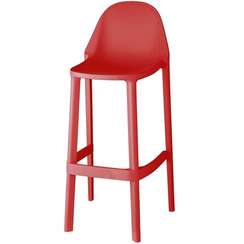 Барный стул Piu, красный