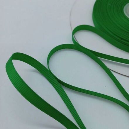 Лента репсовая 6мм цв.ЗЕЛЁНЫЙ
