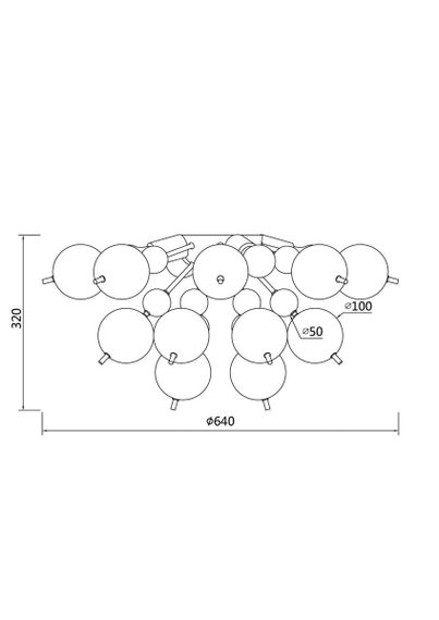 Потолочная люстра Maytoni Bolla MOD133CL-04CH