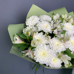 Букет Вини (альстромерия ,хризантема кустовая)