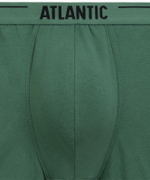 Мужские трусы шорты Atlantic, набор из 5 шт., хлопок, графитовые + голубые+ деним + индиго + темно-зеленые, 5SMH-004