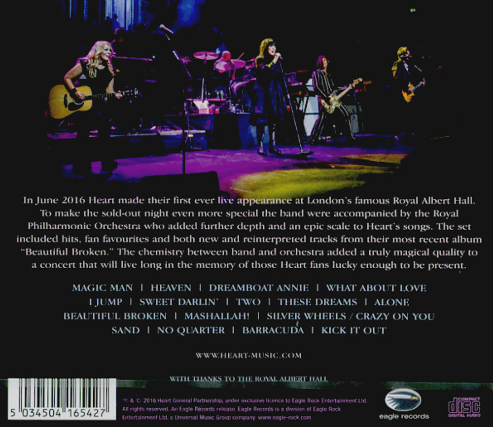Heart With The Royal Philharmonic Orchestra / Live At The Royal Albert Hall (CD)