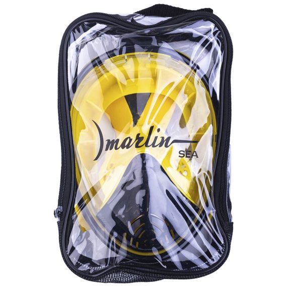 Полнолицевая маска Marlin Sea черный/желтый