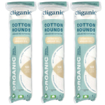 Cliganic, Круглые кружки из органического хлопка с аргановым маслом, 3 упаковки (100 шт.)