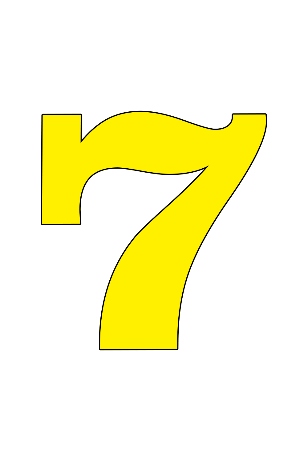 Наклейки цифры Policomprint М12, 3х4 см.