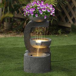 Waterfall Фонтан декоративный с подсветкой ''Арфа''