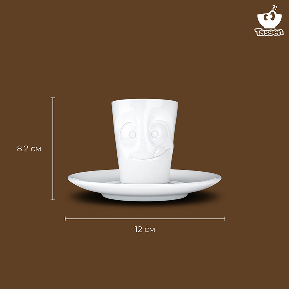 Кофейная пара tassen tasty, 80 мл, белая