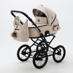 Универсальная детская коляска Adamex Porto Retro Deluxe (100% экокожа) P-SA7 (2в1)