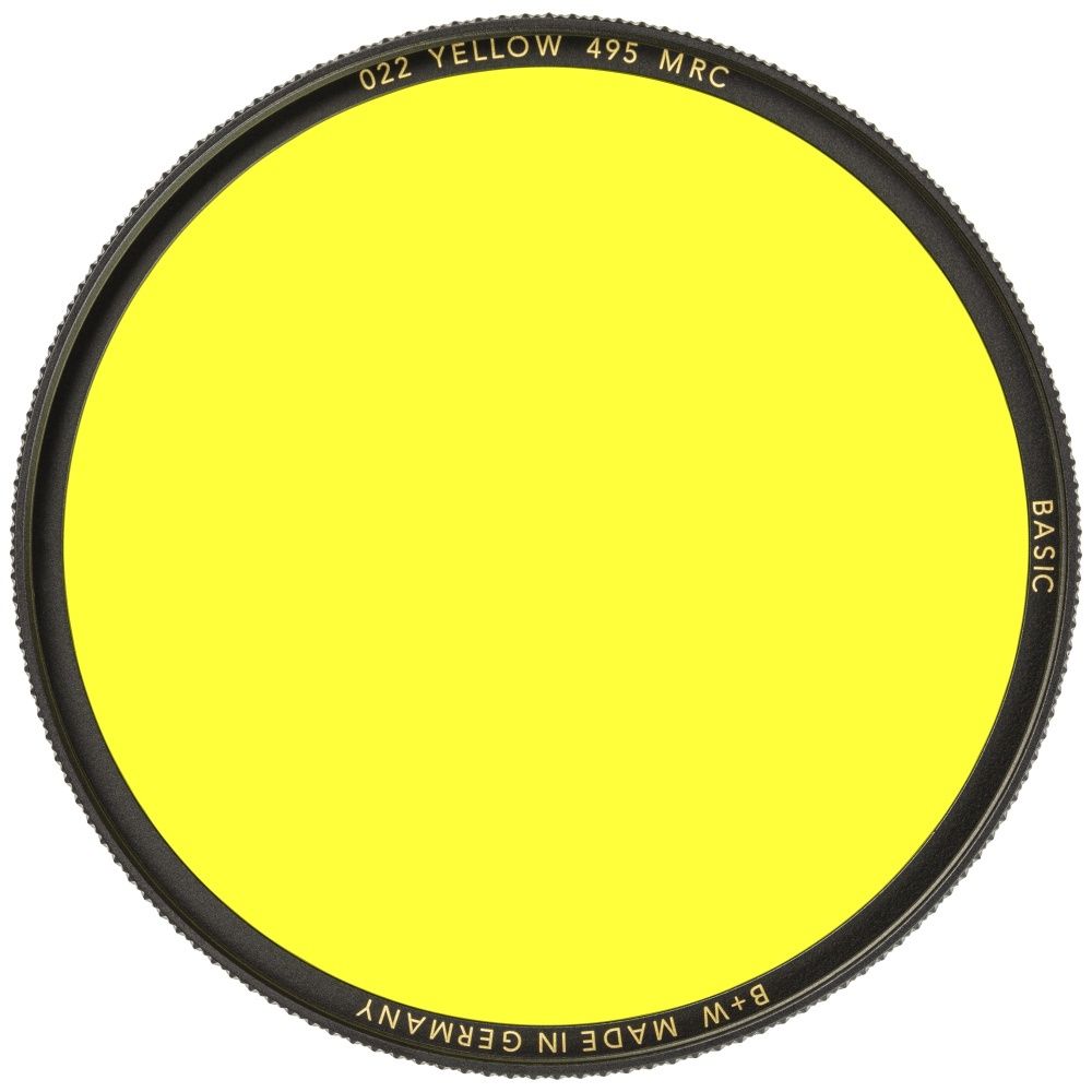 B+W BASIC 022 Yellow MRC 495 39mm. Светофильтр для черно-белой съемки
