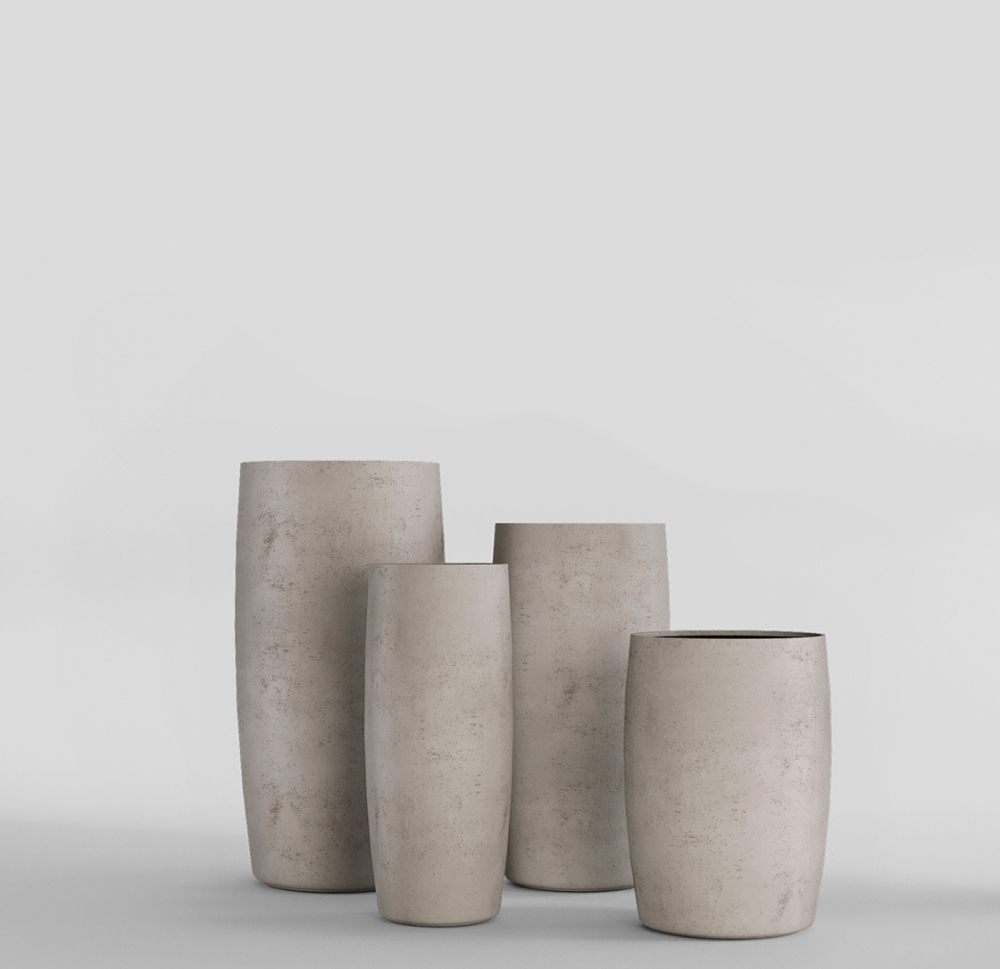 Кашпо, коллекция КОНКРИТ, форма СИГАР