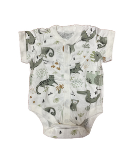 Боди короткий рукав на кнопках швы наружу из кулирки (100% хлопок) на рост 62 см