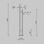 Торшер Maytoni Trust MOD460FL-L6B3K
