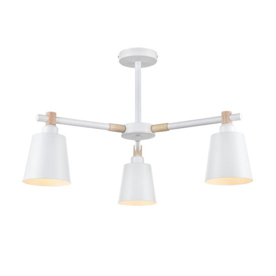 8097/3C MODERNI LN25 269 белый/белый металл, дерево/металл Люстра потолочная Е27 3*60W 220V ROSALINA