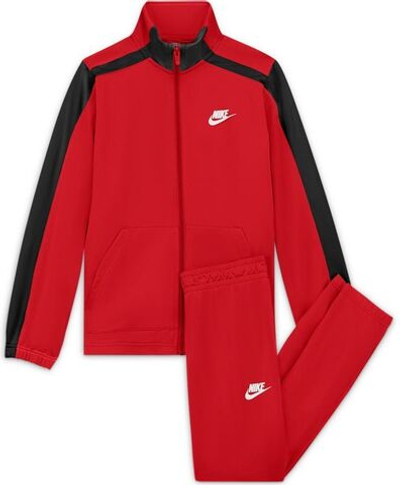 Костюм теннисный Nike Swoosh Poly Tracksuit U - university red/black/white