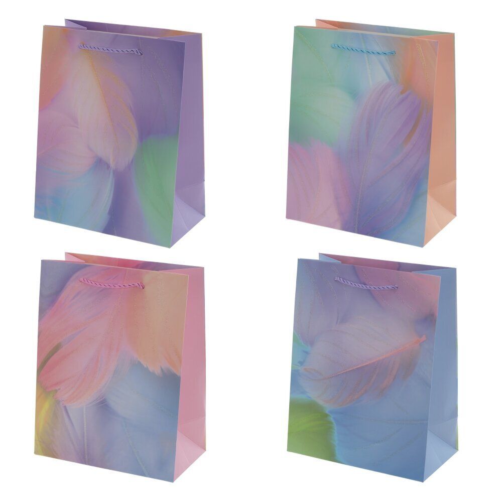 GAEM Пакет подарочный S (бумага 210г/м2, блок микс 12шт), L18 W10 H23 см, 4в.