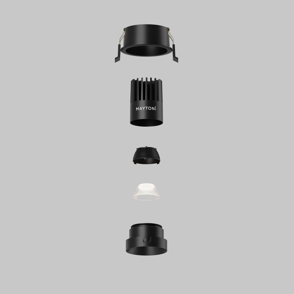 Светильник встраиваемый светодиодный Maytoni   DL115-10W-4K-B