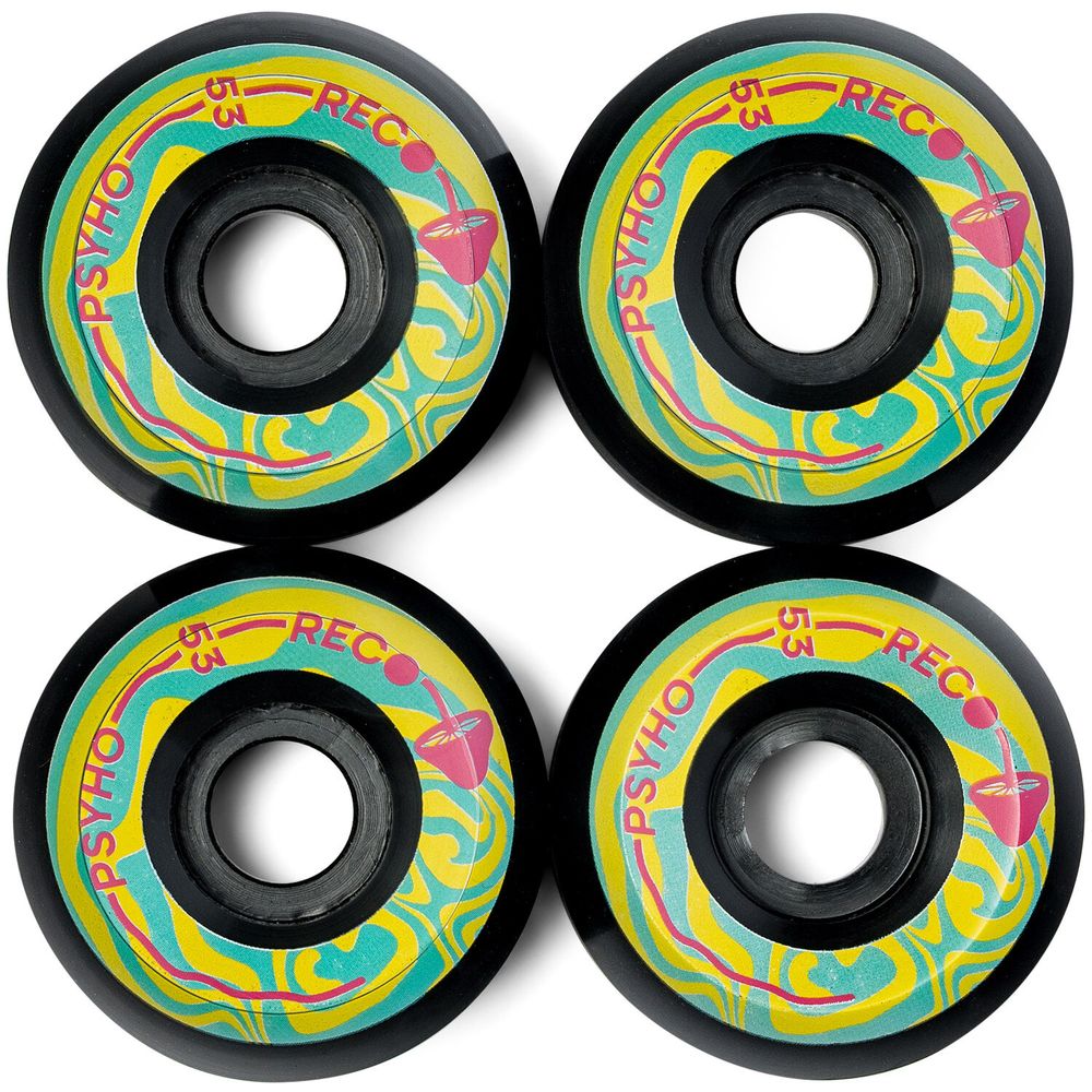 Колеса для скейтборда RECORD PSYHO V5 WHEELS (BLACK) 55MM 102A