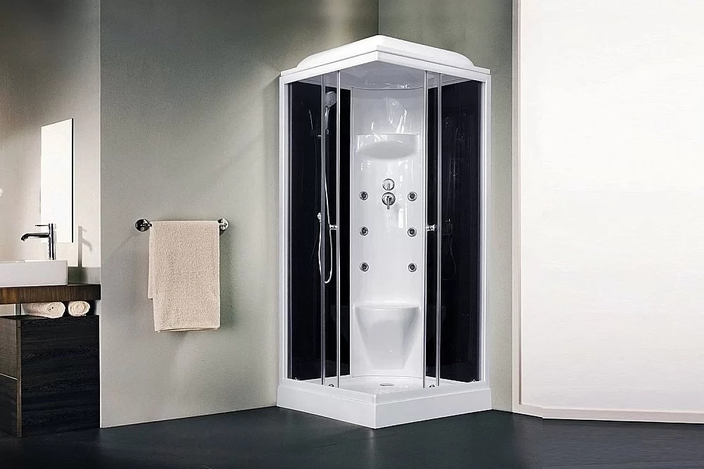 Душевая кабина Royal Bath RB90HP7-BT 90x90 профиль белый/стекло прозрачное