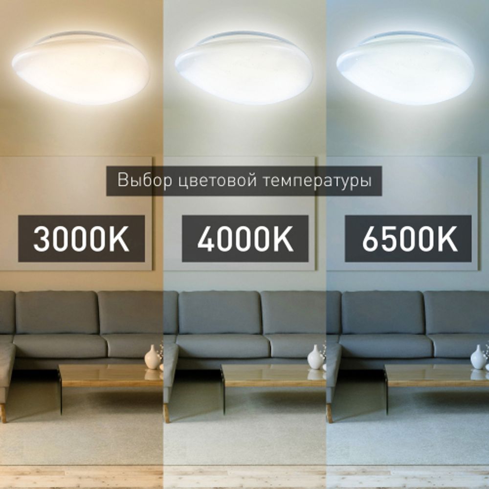 Светильник потолочный светодиодный ЭРА SPB-6 Stone 70-RC с ДУ 70Вт 3000-6500К 5600Лм | Светильники SPB-6 с ДУ