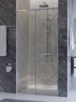 Душевая дверь CEZARES PLANE-BF-1-100-C-GM, 100х195, профиль оружейная сталь, стекло прозрачное