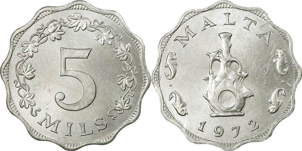 Мальта 5 милей, 1972 - 2007 Скульптура XF