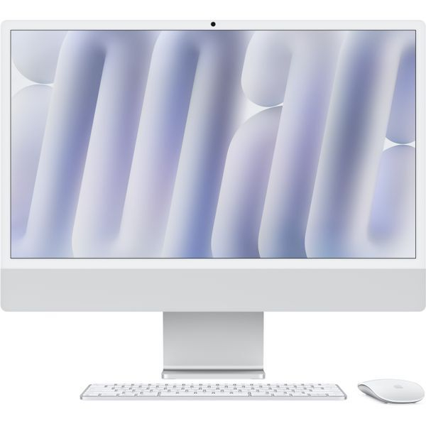 Apple iMac 24" Retina 4,5K 2024 MWUC3 (Apple M4, 8-Core CPU, 8-Core GPU, 16GB, 256GB SSD, серебристый)