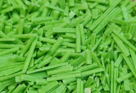 Посыпка кондитерская из шоколадной глазури "Соломка киви" 100г