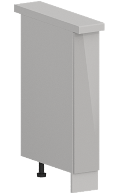 Кухня Модуль ШНБ 150 Графит / Белый Софт