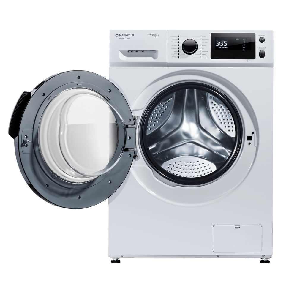 Стиральная машина c инвертором и паром MAUNFELD MFWM147WH