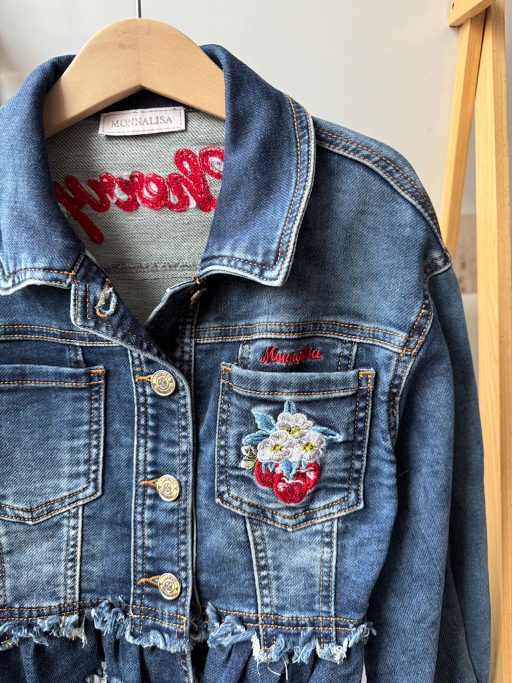 Джинсовая куртка Monnalisa, 128