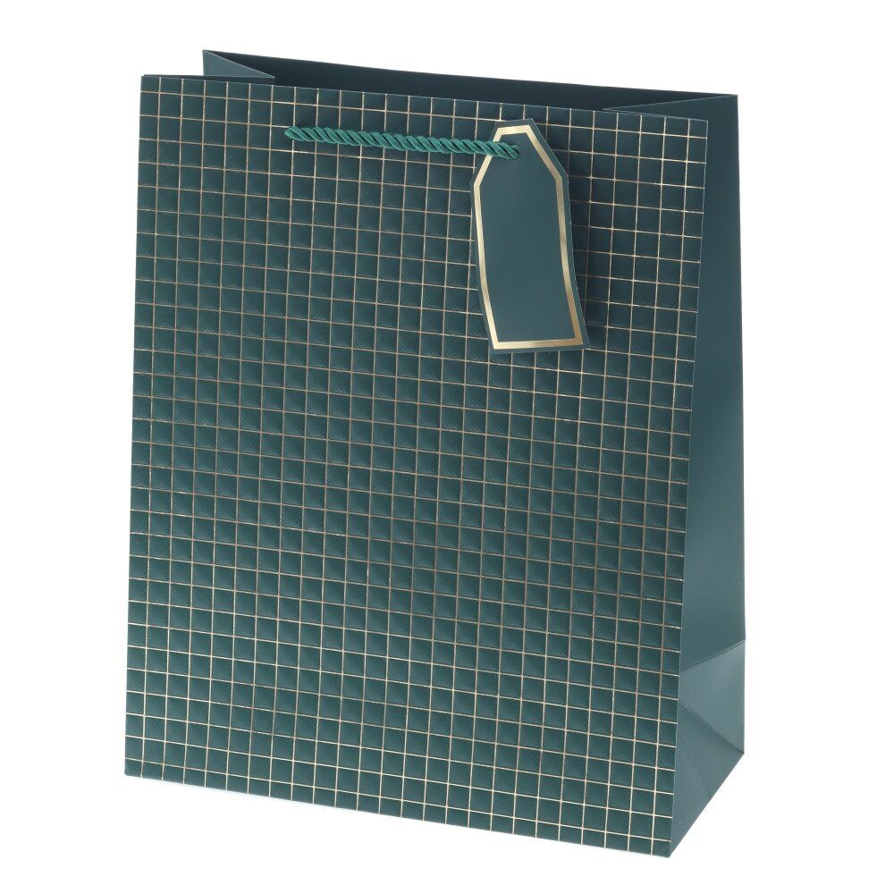 GAEM Пакет подарочный M (бумага 210г/м2, блок 12шт), L26 W12 H32 см, 14в.