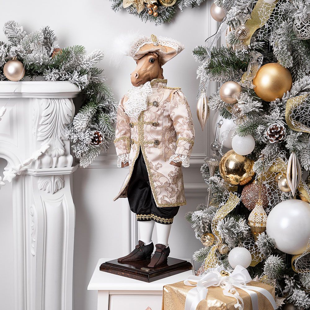 Кукла интерьерная коллекционная Конь Аристократ