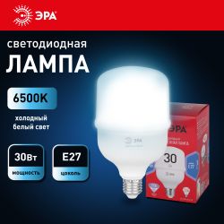 Лампа светодиодная POWER ЭРА RED LINE LED T80-30W-6500-E27 R 30Вт колокол холодный белый свет E27