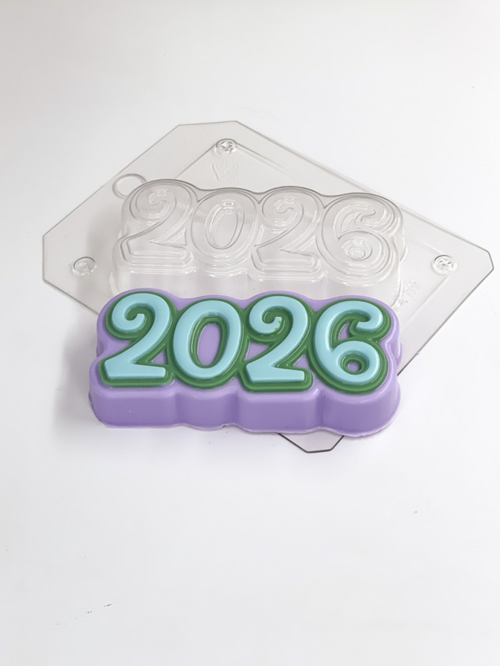 Пластиковая форма для шоколада "2026 год Цифры"