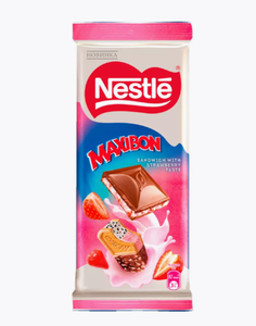 ШОКОЛАД NESTLE MAXIBON КЛУБНИКА 80 ГР